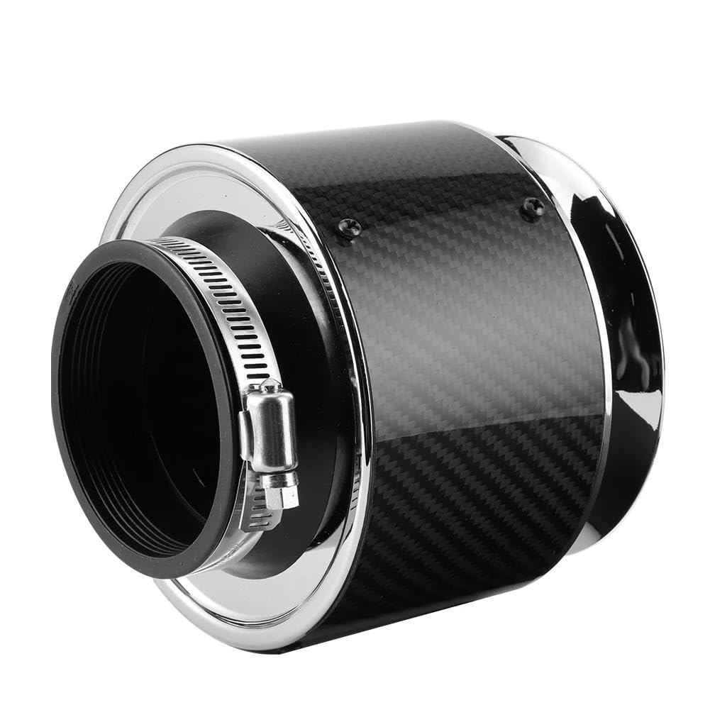 Ansaugschlauch Luftfilter Auto Universal High Flow 76mm/3 Zoll Reiniger Hohe Leistung Für Carbon Fiber Cold Air Intake Sportwagen Zubehör Auto Lufteinlass(High-132mm) von AYOK