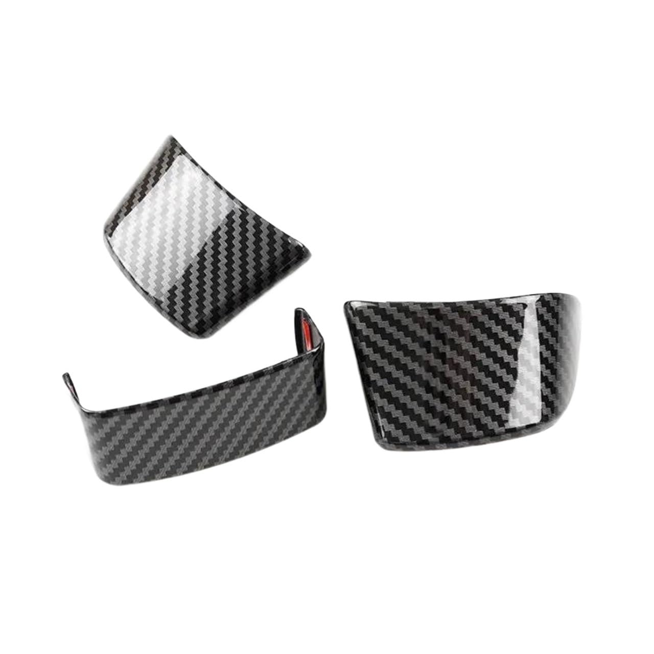 Auto Innenraum Trim Für VW Für Golf 5 Für MK5 Für Passat B6 Für Jetta Für MK5 Für Tiguan 3 Stücke Auto Carbon Fiber Texture Innen Lenkrad Panel Abdeckung Car Interieur von AYOK