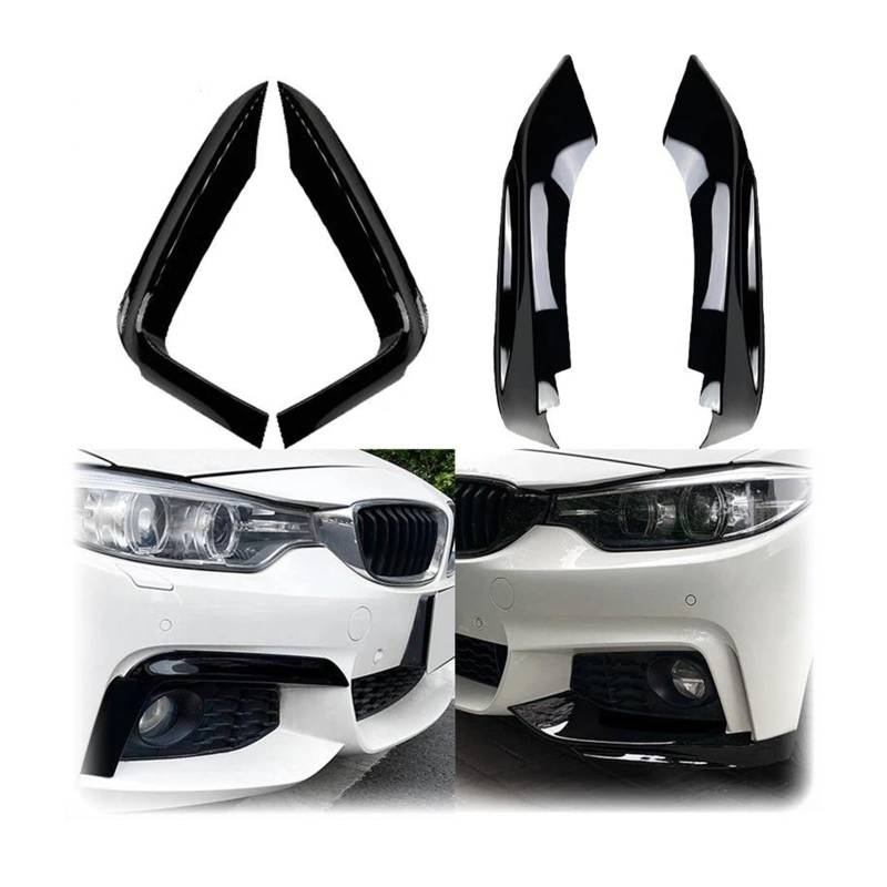 Frontspoiler Spoilerlippe Für 4 Serie F32 F32 F36 420d 425d 430i 430d 435d 2014 2015 2016-2020 Frontschürze Lip Splitter Spoiler Nebel Lampe Kühlergrill Frontspoiler Lippe (Farbe : Splitter Carbon von AYOK