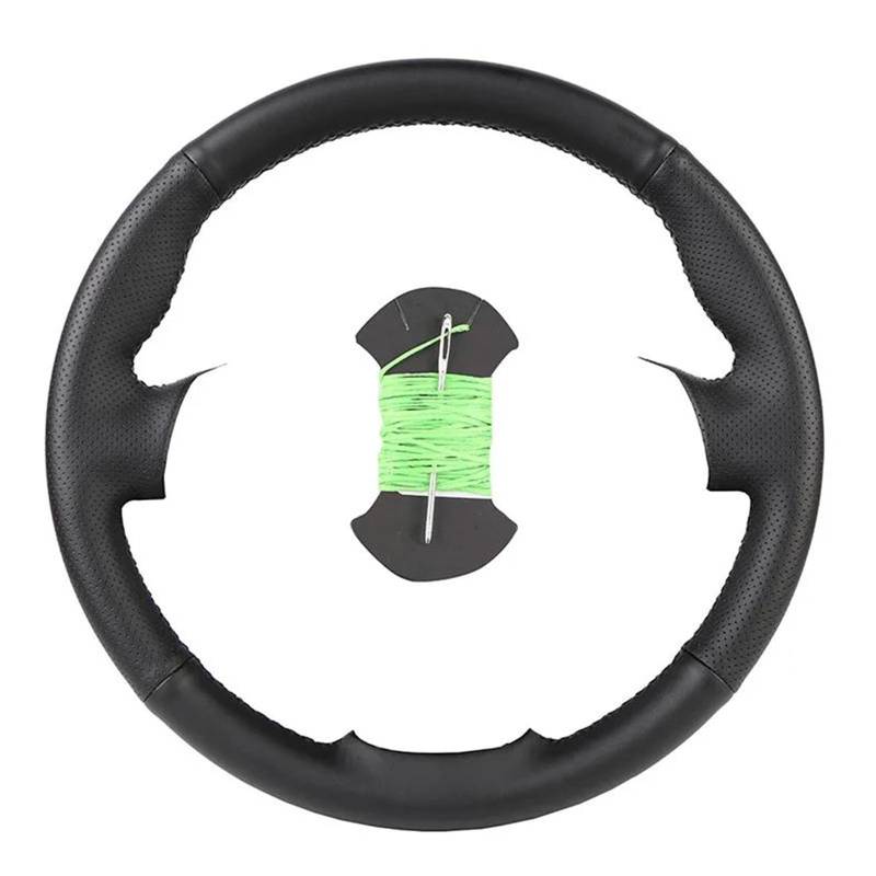 Lenkrad Abdeckung Maßgeschneiderte Auto-Lenkradabdeckung Für VW Für Golf 5 Mk5 Für Passat B6 Für Jetta 5 Mk5 Für Tiguan 2007–2011 Lenkradschoner(Green) von AYOK