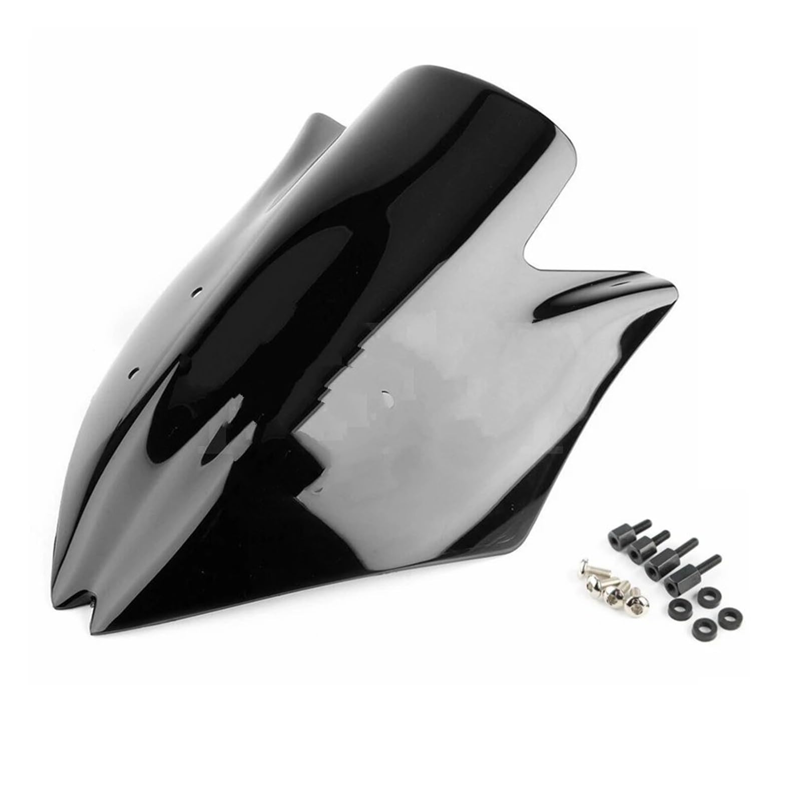 Spoiler Luftabweiser Für Kawasaki Für Ninja Z1000 Z 1000 2007 2008 2009 Z750 2012 Schwarz Motorrad Windschutzscheibe Windschutz Double Bubble Bildschirm Verkleidung 07 08 09 Motorrad Windschild (Farb von AYOK