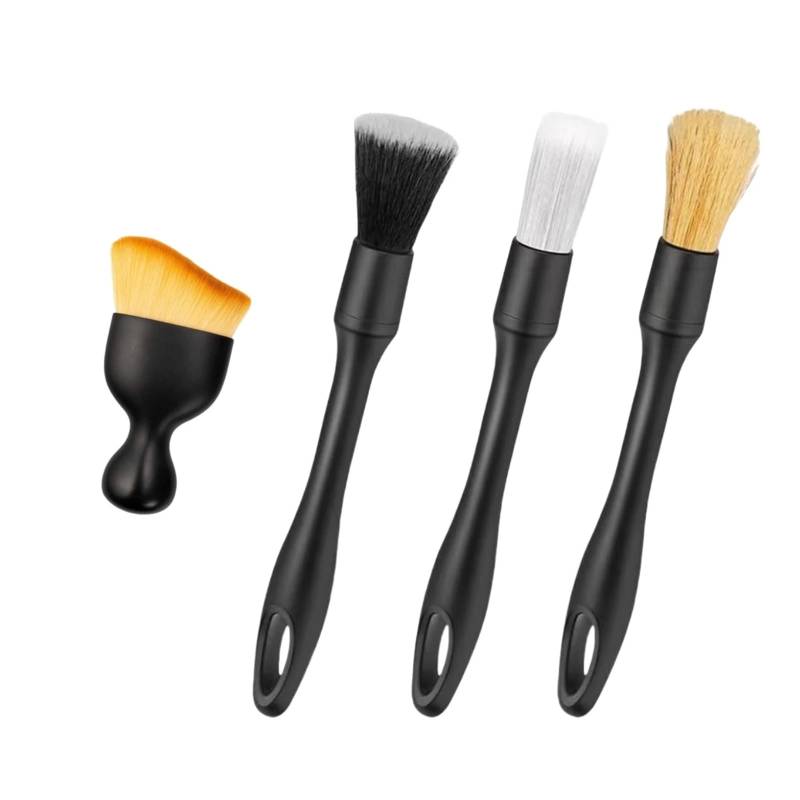 VNJUGF 4-5-teiliges Auto-Detailing-Bürstenset, Klimaanlagen-Entlüftungsreinigung, Fugenkehr-Staubwedel, Auto-Innenraum mit Bürste, Autowaschwerkzeug wanglan(4PCS Brush Set A) von AYRTEGI