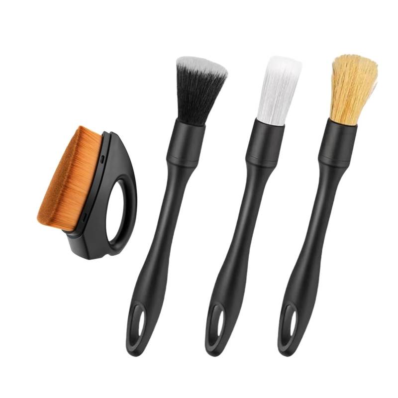 VNJUGF 4-5-teiliges Auto-Detailing-Bürstenset, Klimaanlagen-Entlüftungsreinigung, Fugenkehr-Staubwedel, Auto-Innenraum mit Bürste, Autowaschwerkzeug wanglan(4PCS Brush Set B) von AYRTEGI