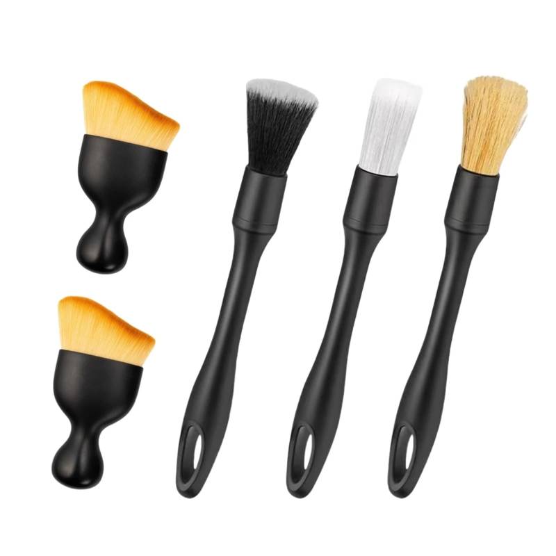 VNJUGF 4-5-teiliges Auto-Detailing-Bürstenset, Klimaanlagen-Entlüftungsreinigung, Fugenkehr-Staubwedel, Auto-Innenraum mit Bürste, Autowaschwerkzeug wanglan(5PCS Brush Set A) von AYRTEGI