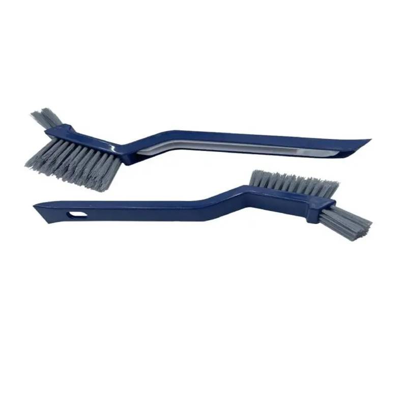 VNJUGF Fugenreinigungsbürste mit harten Borsten, Spalt- und Haarspangen-Reinigungsbürste, Bodennahtbürste for Badezimmer, Wände, Bodenfliesen, Fenster, 2 Stück wanglan(2pcs Blue) von AYRTEGI