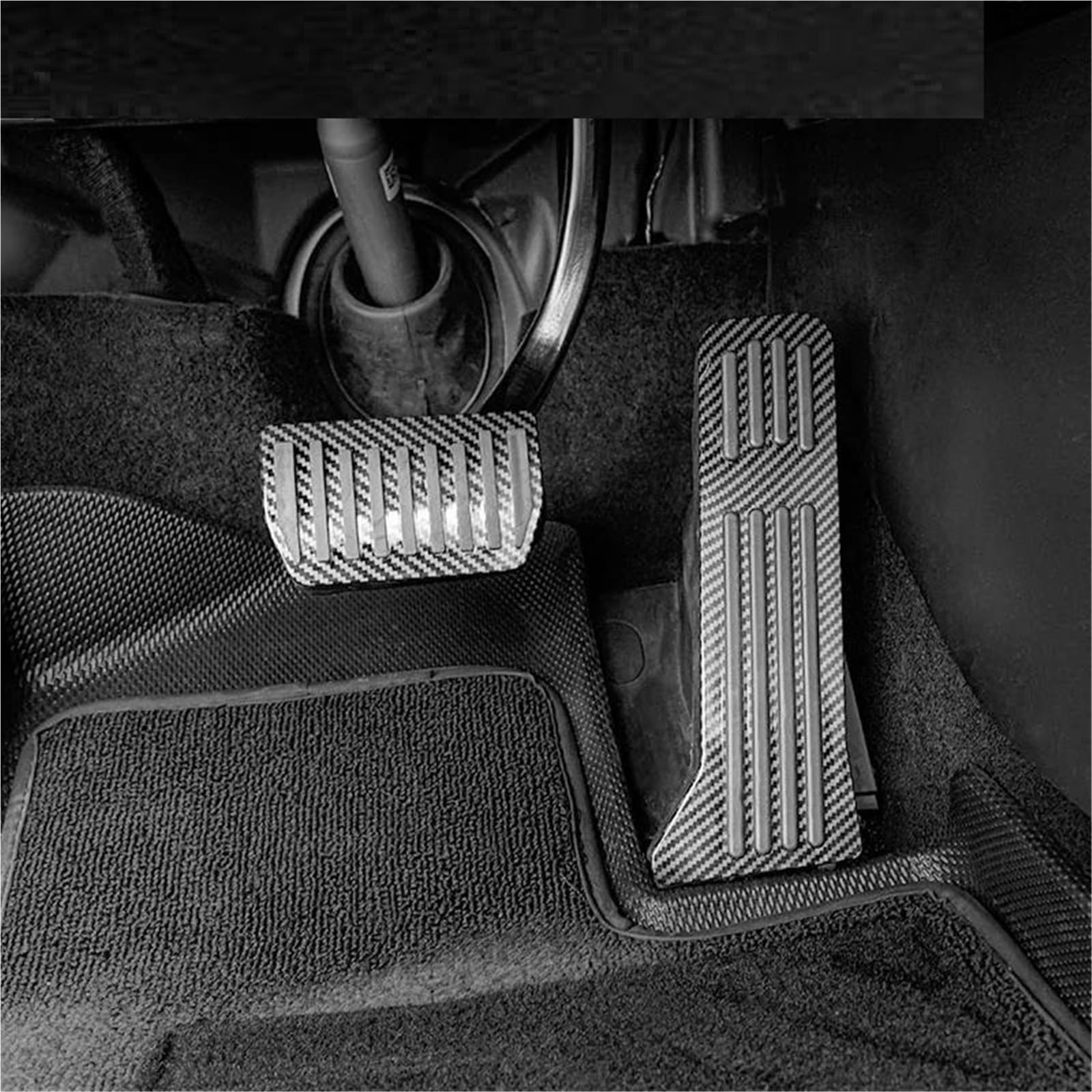 2 Stücke Auto Pedale Aluminium Legierung Für ZEEKR 001 2021-2025 Kraftstoff Gas Pedal Bremspedal Abdeckung Interne Schutzhülle Auto Zubehör(Silver) von AYUNCAI