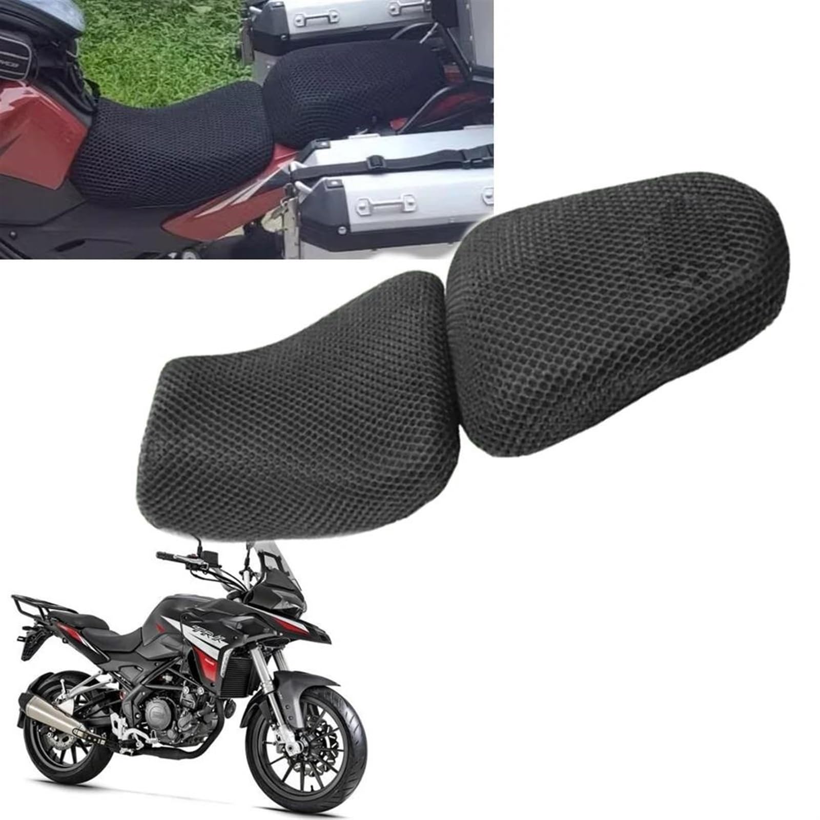 AYUNCAI Atmungsaktives Mesh Für TRK251 TRK 251 Motorradzubehör Sitzkissenbezug Atmungsaktiver Sitzbezug Schutzkofferpolster von AYUNCAI