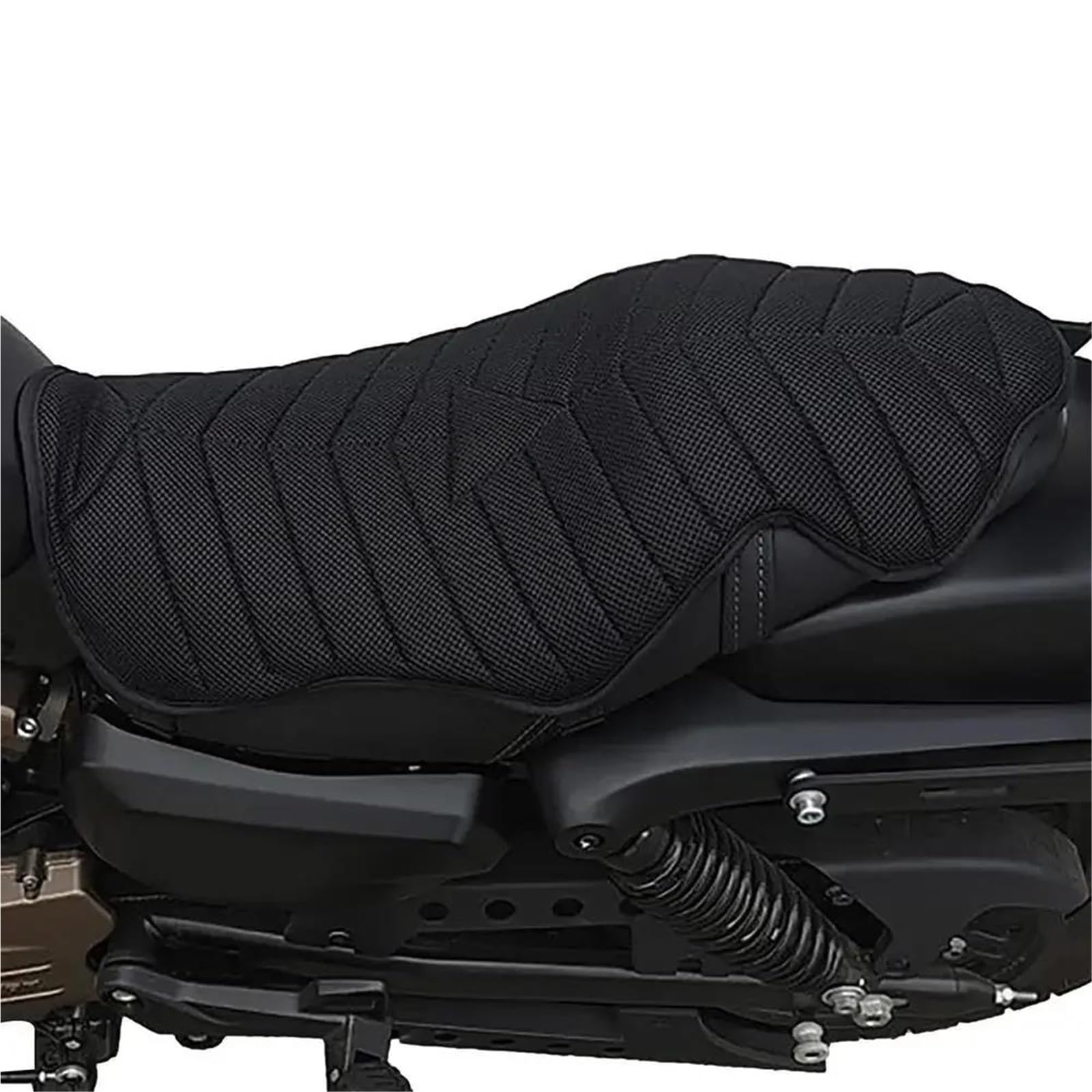 AYUNCAI Sitzbezug 1pc Motorrad Sitzkissen Sonnencreme Motorrad Luft Sitz Pad Wasserdicht Atmungsaktiv Doppel Sitzkissen Für Reiten Zubehör von AYUNCAI