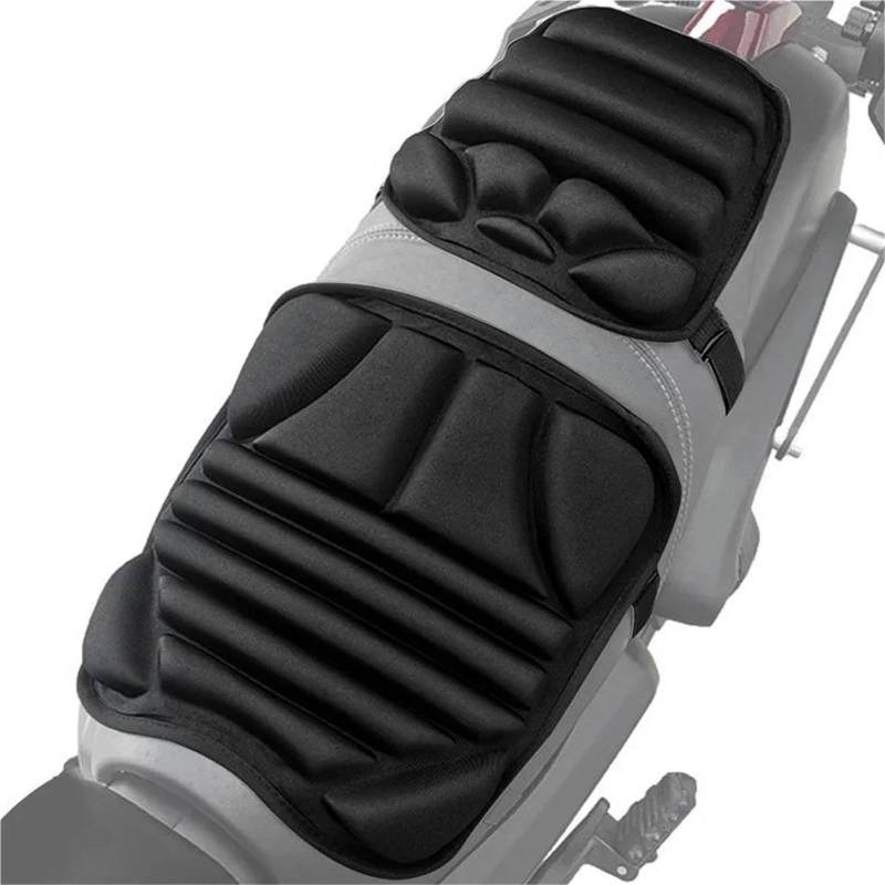 AYUNCAI Sitzbezug 2 Stück/Set Motorrad-Gelkissen, Wiederverwendbares Motorrad-Gel-Pad, Aufblasbares Motorrad-Gel-Sitzpolster Mit Rutschfester Struktur von AYUNCAI