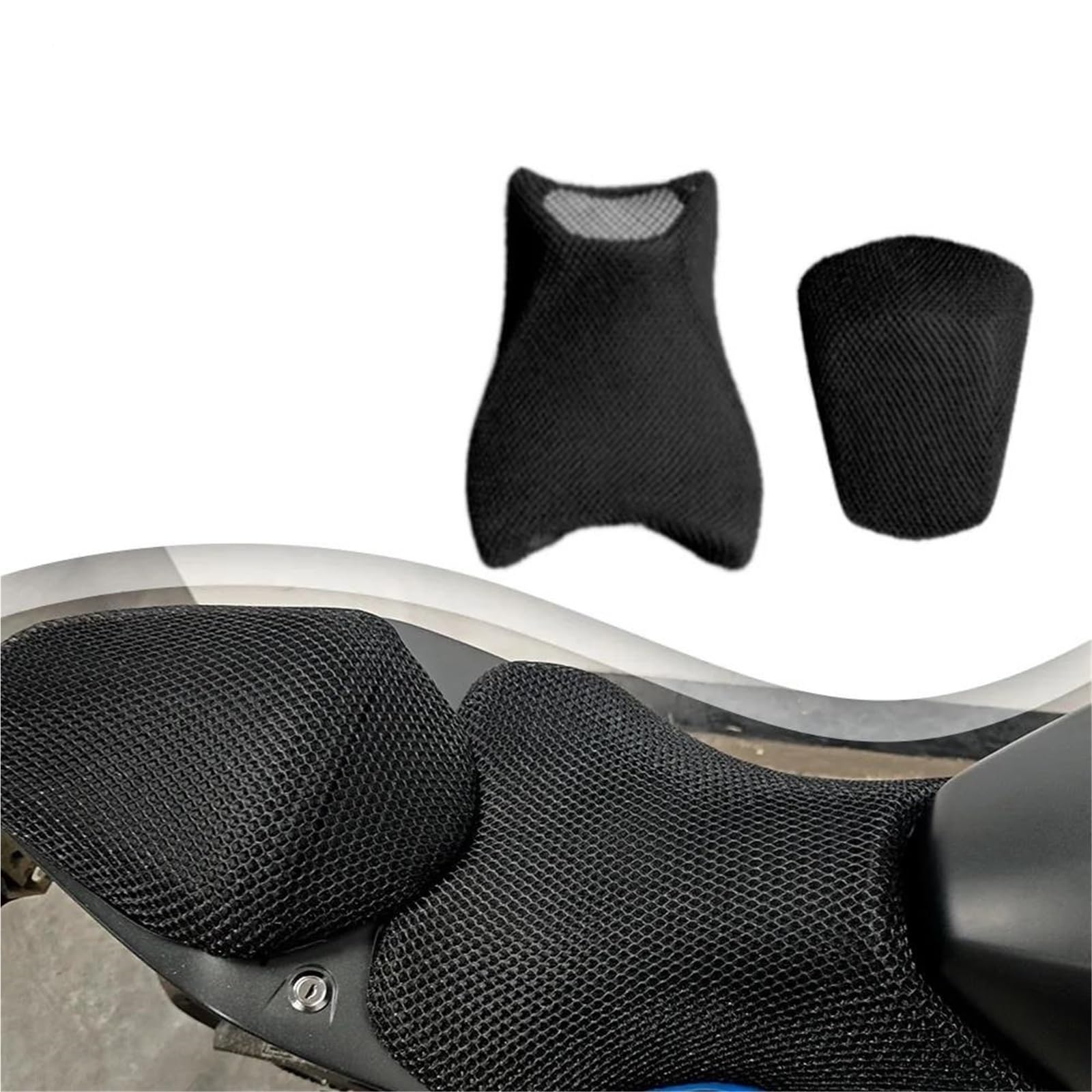 AYUNCAI Sitzbezug Für GSX 8S 800 GSX800RQ 2023 2024 Motorradzubehör 3D atmungsaktives Mesh-Sitzkissenbezug wasserdicht von AYUNCAI