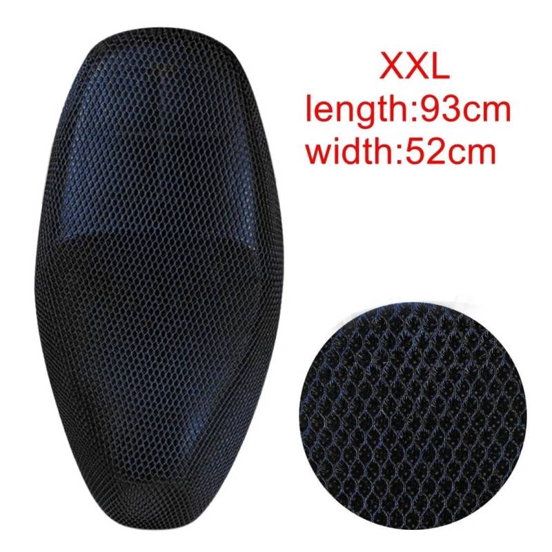 AYUNCAI Sitzbezug Motoforti M XL XXL Anti-Rutsch 3D Mesh Stoff Motorrad Sitzbezug Moped Atmungsaktives Mesh Netz Motorrad Sitzbezüge Kissen(11) von AYUNCAI