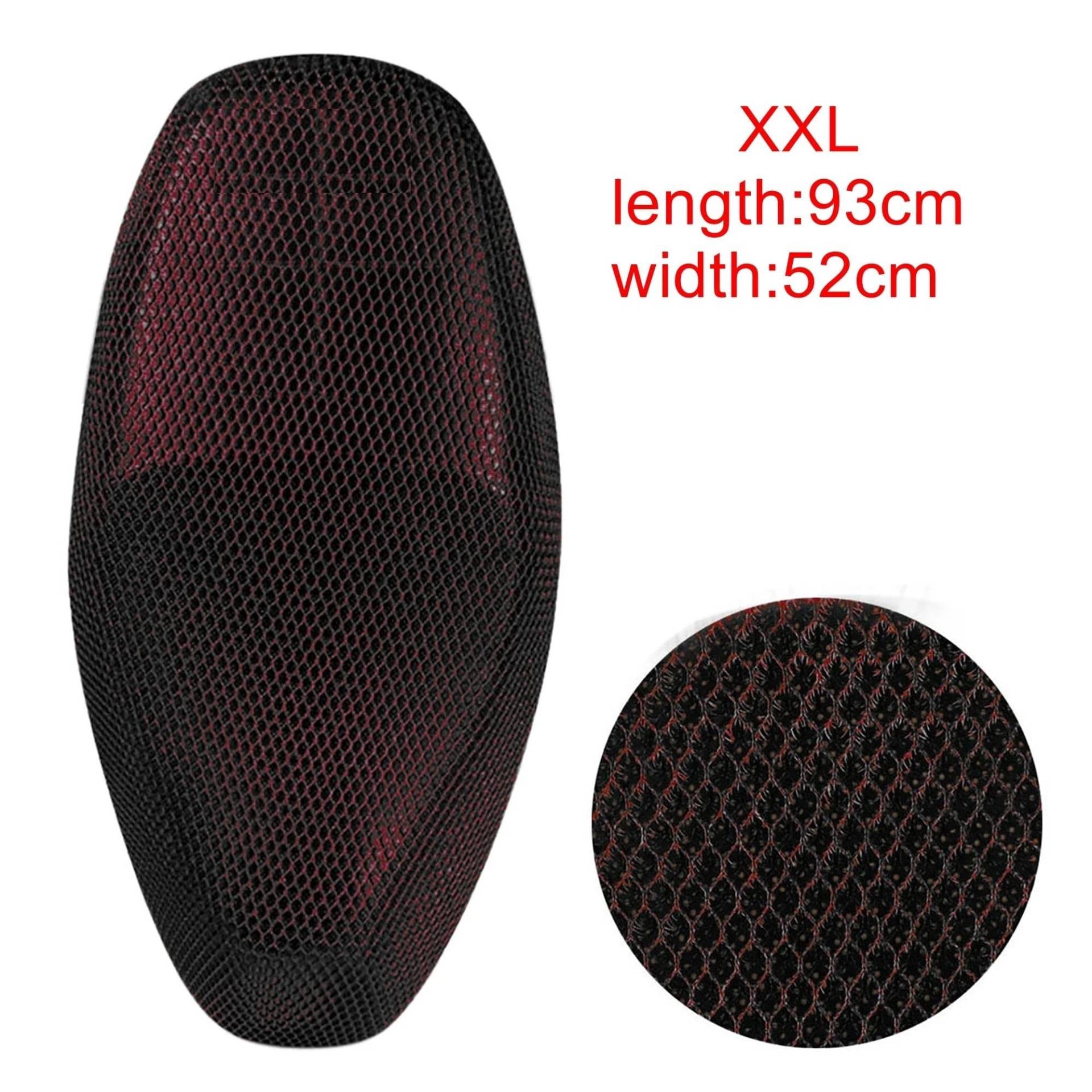 AYUNCAI Sitzbezug Motoforti M XL XXL Anti-Rutsch 3D Mesh Stoff Motorrad Sitzbezug Moped Atmungsaktives Mesh Netz Motorrad Sitzbezüge Kissen(12) von AYUNCAI