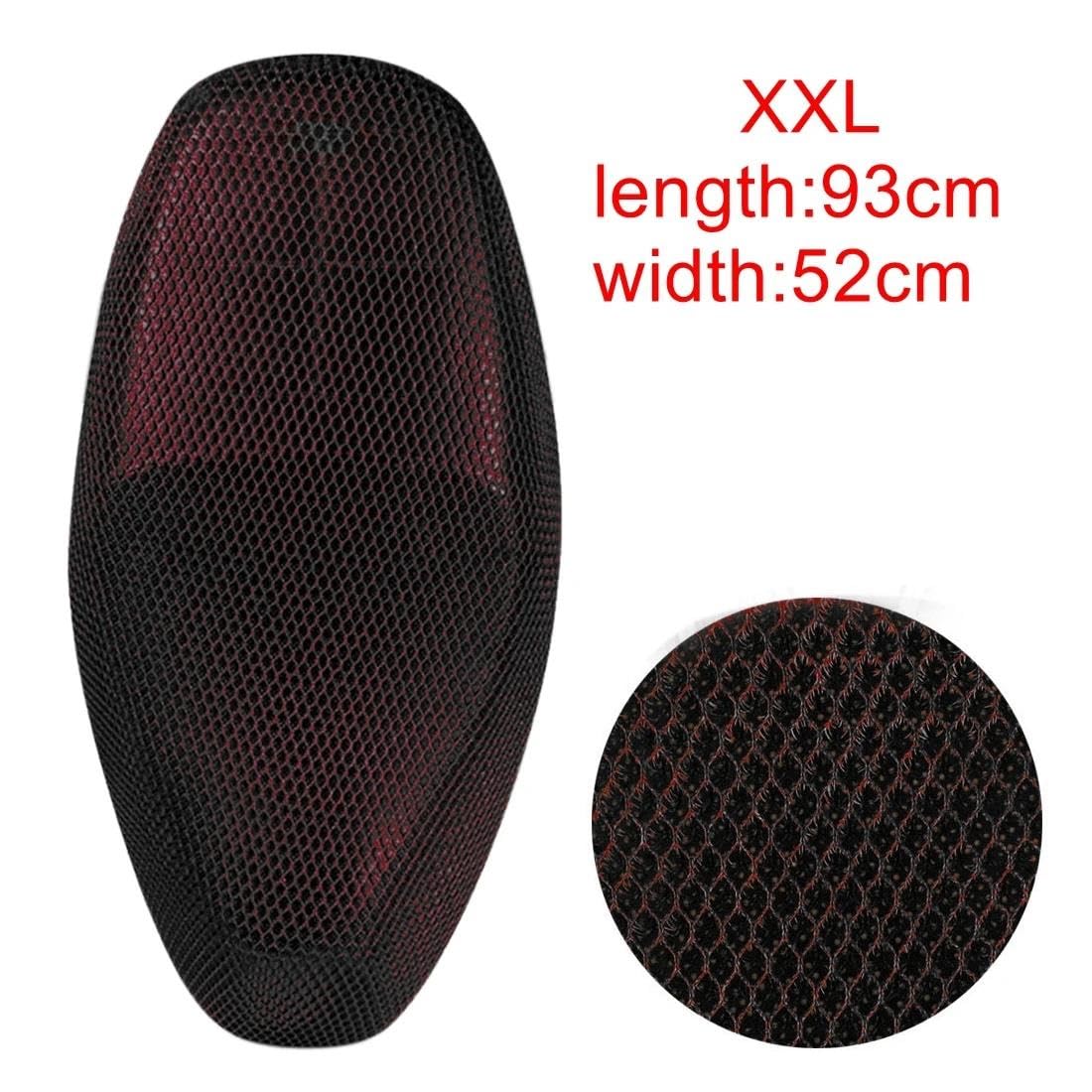 AYUNCAI Sitzbezug Motoforti M XL XXL Anti-Rutsch 3D Mesh Stoff Motorrad Sitzbezug Moped Atmungsaktives Mesh Netz Motorrad Sitzbezüge Kissen(13) von AYUNCAI