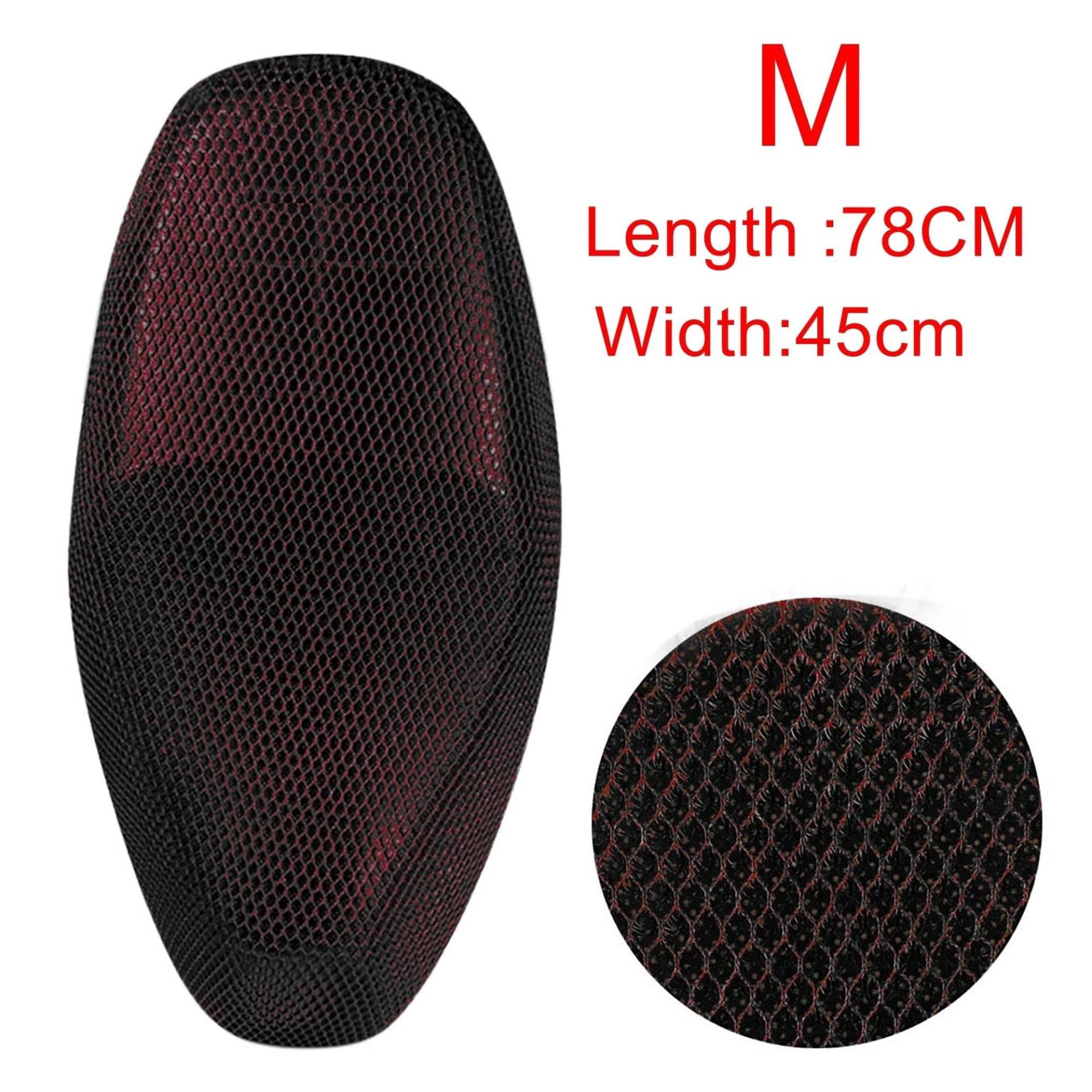 AYUNCAI Sitzbezug Motoforti M XL XXL Anti-Rutsch 3D Mesh Stoff Motorrad Sitzbezug Moped Atmungsaktives Mesh Netz Motorrad Sitzbezüge Kissen(2) von AYUNCAI