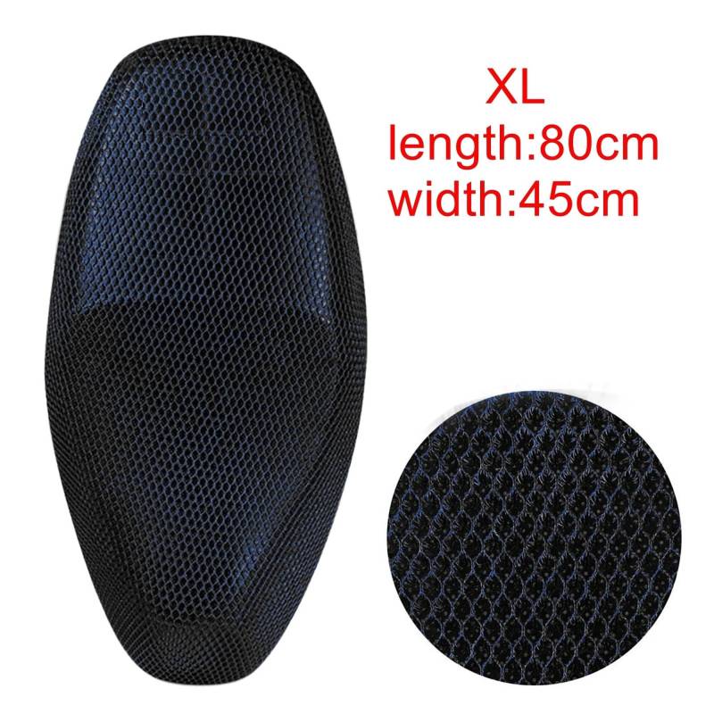 AYUNCAI Sitzbezug Motoforti M XL XXL Anti-Rutsch 3D Mesh Stoff Motorrad Sitzbezug Moped Atmungsaktives Mesh Netz Motorrad Sitzbezüge Kissen(4) von AYUNCAI