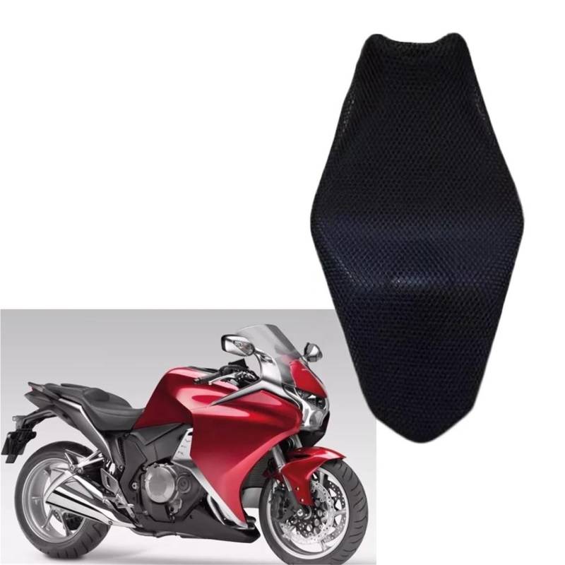 AYUNCAI Sitzbezug Motorrad 3D Atmungsaktive Schutz Kissen Sitzbezug Nylon Stoff Sattel Sitzbezug Für VFR1200 VFR 1200 von AYUNCAI