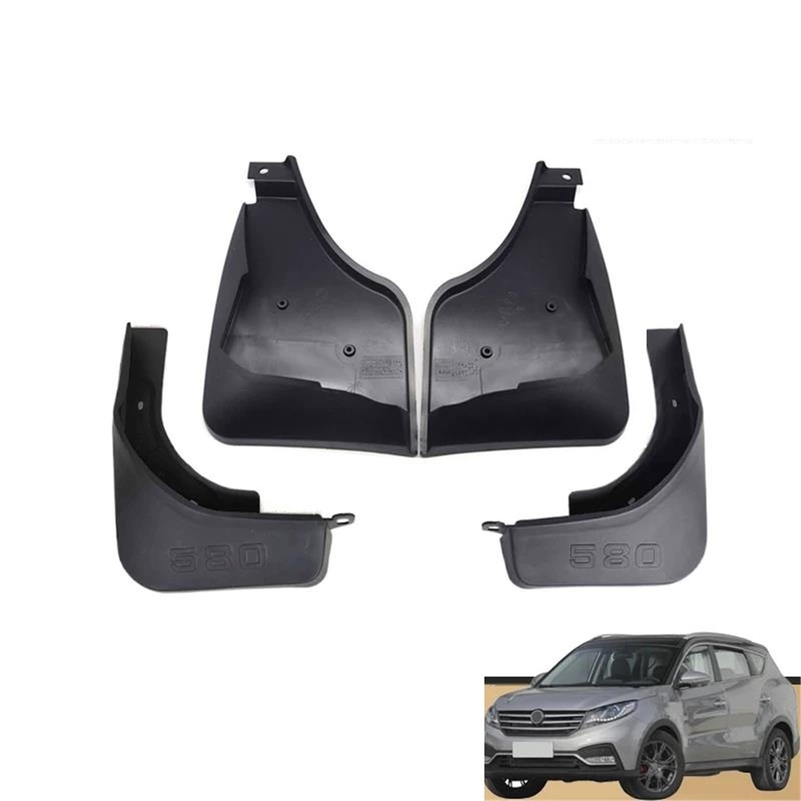 Auto Kotflügel Für Dongfeng 580 2021-2023 Kotflügel Splash Guards Auto Vorne Hinten Schmutzfänger 4Pcs Auto Zubehör von AYUNCAI