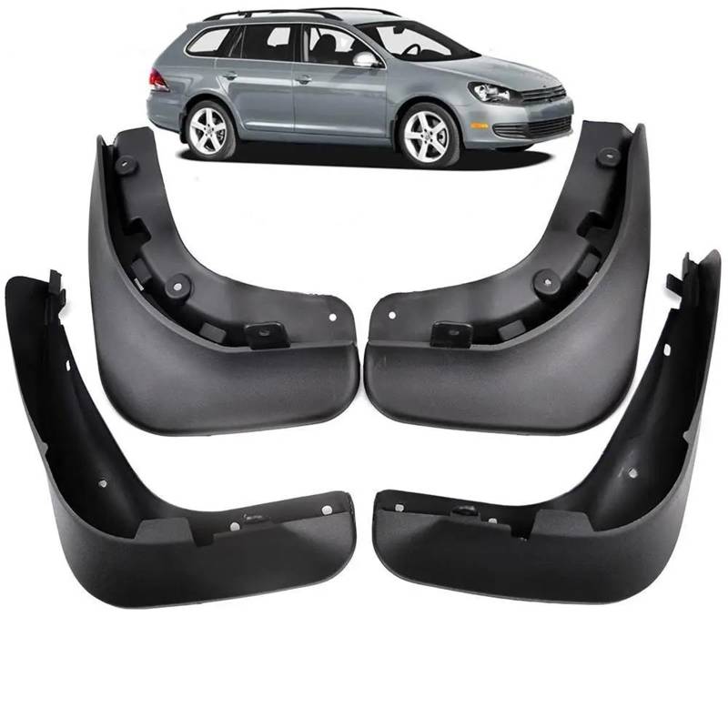 Kotflügel Vorne Hinten 2010 2011 2012 2013 4X Set Für VW Golf 6 MK6 Variant Wagon Jetta SportWagen Schmutzfänger Spritzschutz von AYUNCAI