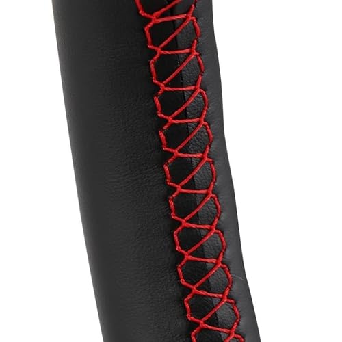 Lenkradschutz Für 308 Alt 408 Sport Anpassen DIY Lenkung Wrap Mikrofaser Leder Hand Nähen Auto Lenkrad Abdeckung(Red) von AYUNCAI