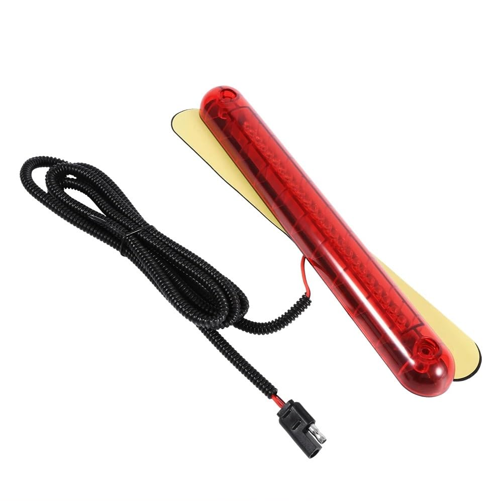 Dritte Bremsleuchte,Bremslicht Universal Rot 24 Licht Perlen Auto Hoch Montiert Dritte 3RD Bremse Stopp Rücklicht Lampe 12V Auto Bremslicht 24 Licht Perlen Bremslicht von AYXAMO