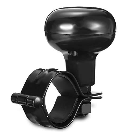 Lenkradknauf，Lenkknauf 2ST Schwarz Universal Lenkrad Spinner Heavy Duty Auto-LKW Griff Strom Knob Durable Zubehör von AYXAMO