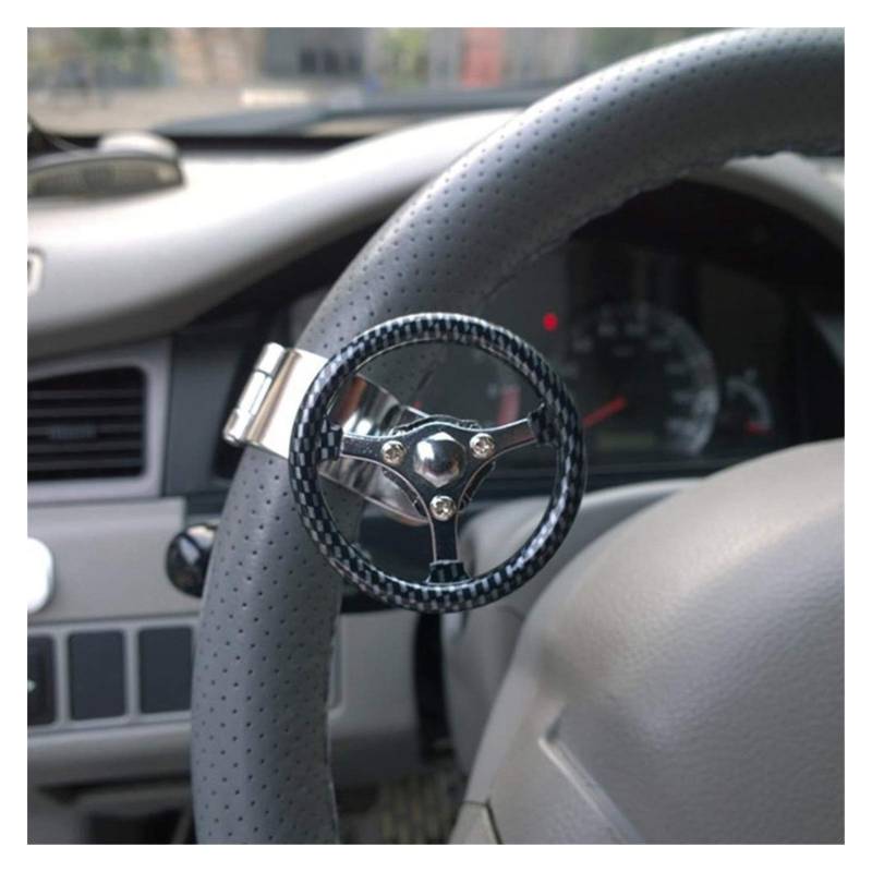 Lenkradknauf，Lenkknauf 360 Auto-Lenkrad Knob Booster Kugel-Anti-Rutsch-Metall-Lager Macht Griff Spinner Hilfs Grip Drehen Helfer Zubehör(Green) von AYXAMO