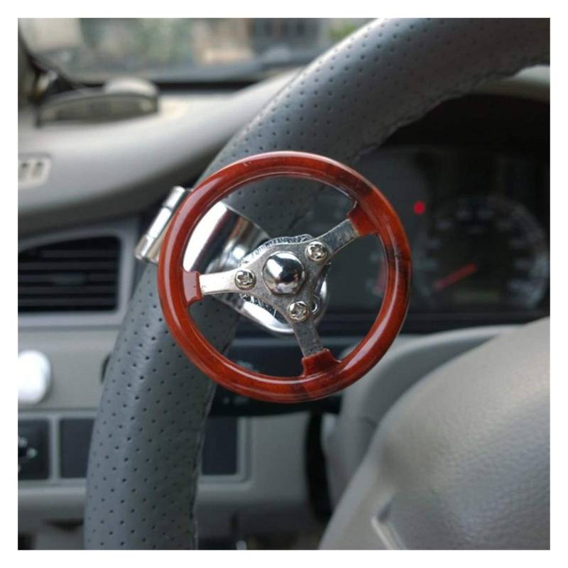 Lenkradknauf，Lenkknauf 360 Auto-Lenkrad Knob Booster Kugel-Anti-Rutsch-Metall-Lager Macht Griff Spinner Hilfs Grip Drehen Helfer Zubehör(Lavender) von AYXAMO