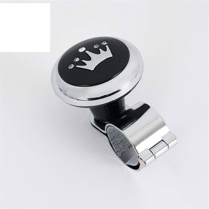 Lenkradknauf，Lenkknauf Auto Lenkrad Spinner Griff Knob Booster Kugelmetalllager LKW-Handgriff for Lenkrad(Black) von AYXAMO