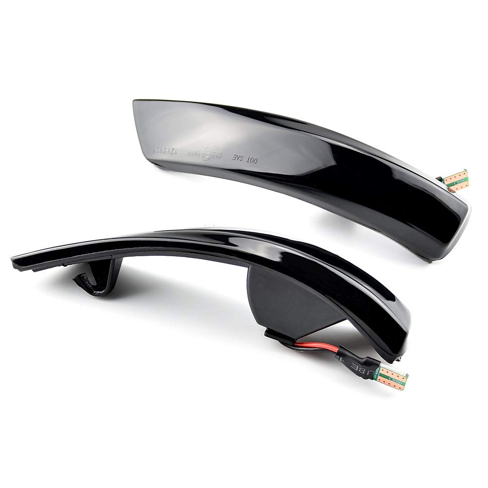 Spiegelblinker，Indicator Rear View Schwarz Dynamisches Blinker Lichtseite Rückspiegel Sequential Indicator Blinker Lampe Für Ford Focus 2 3 Mk2 Mk3 Mondeo MK4 von AYXAMO