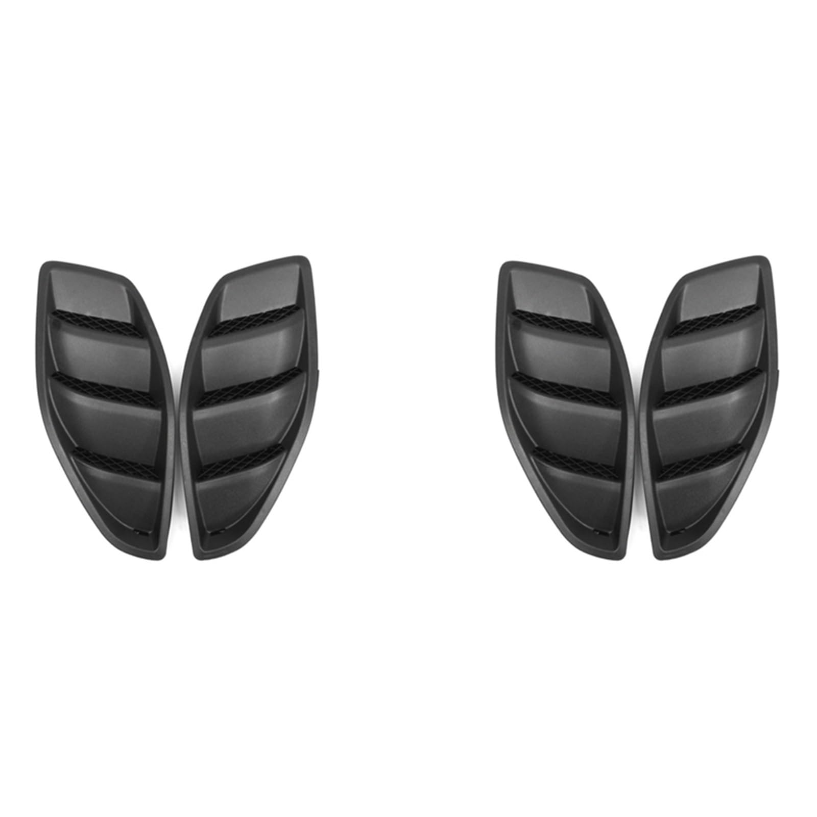 AZEFCD 4X Auto Links Rechts Motorhaube Dome Lamellen Lufteinlass Öffnungen Lünette Fit for Jeep for JK for Wrangler 2007-2017 von AZEFCD