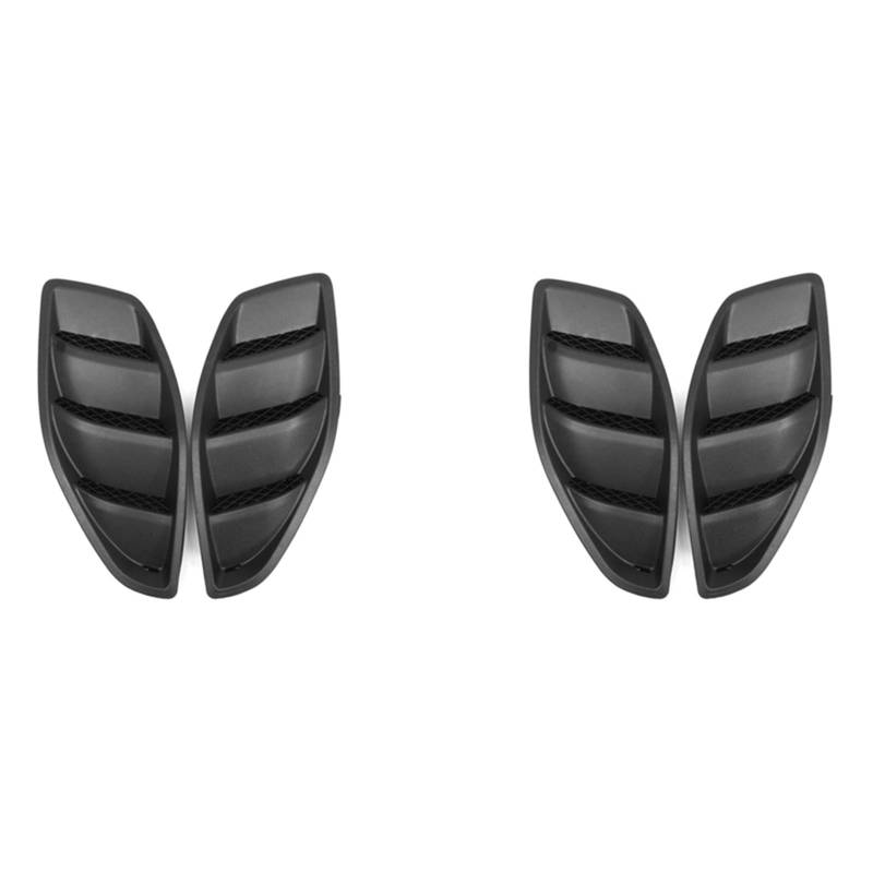 AZEFCD 4X Auto Links Rechts Motorhaube Dome Lamellen Lufteinlass Öffnungen Lünette Fit for Jeep for JK for Wrangler 2007-2017 von AZEFCD