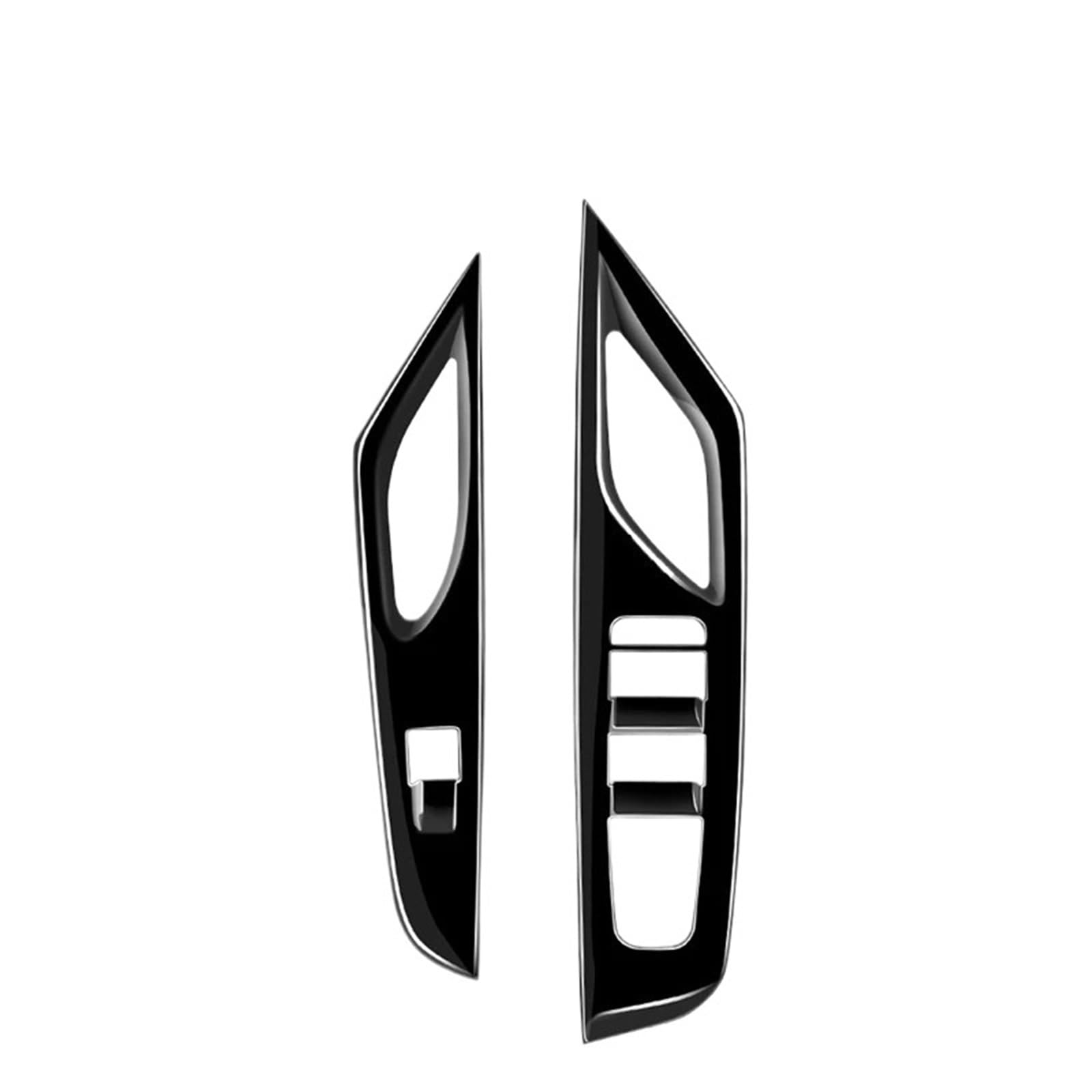 AZEFCD Auto Innen Tür Armlehne Fenster Glas Schalter Rahmen Panel Abdeckung Borte for Nissan for Serena for C28 2022-2023 (Bright Black) von AZEFCD