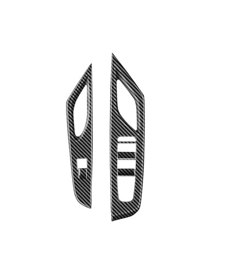 AZEFCD Auto Innen Tür Armlehne Fenster Glas Schalter Rahmen Panel Abdeckung Borte for Nissan for Serena for C28 2022-2023 (Carbon Fiber Pattern) von AZEFCD