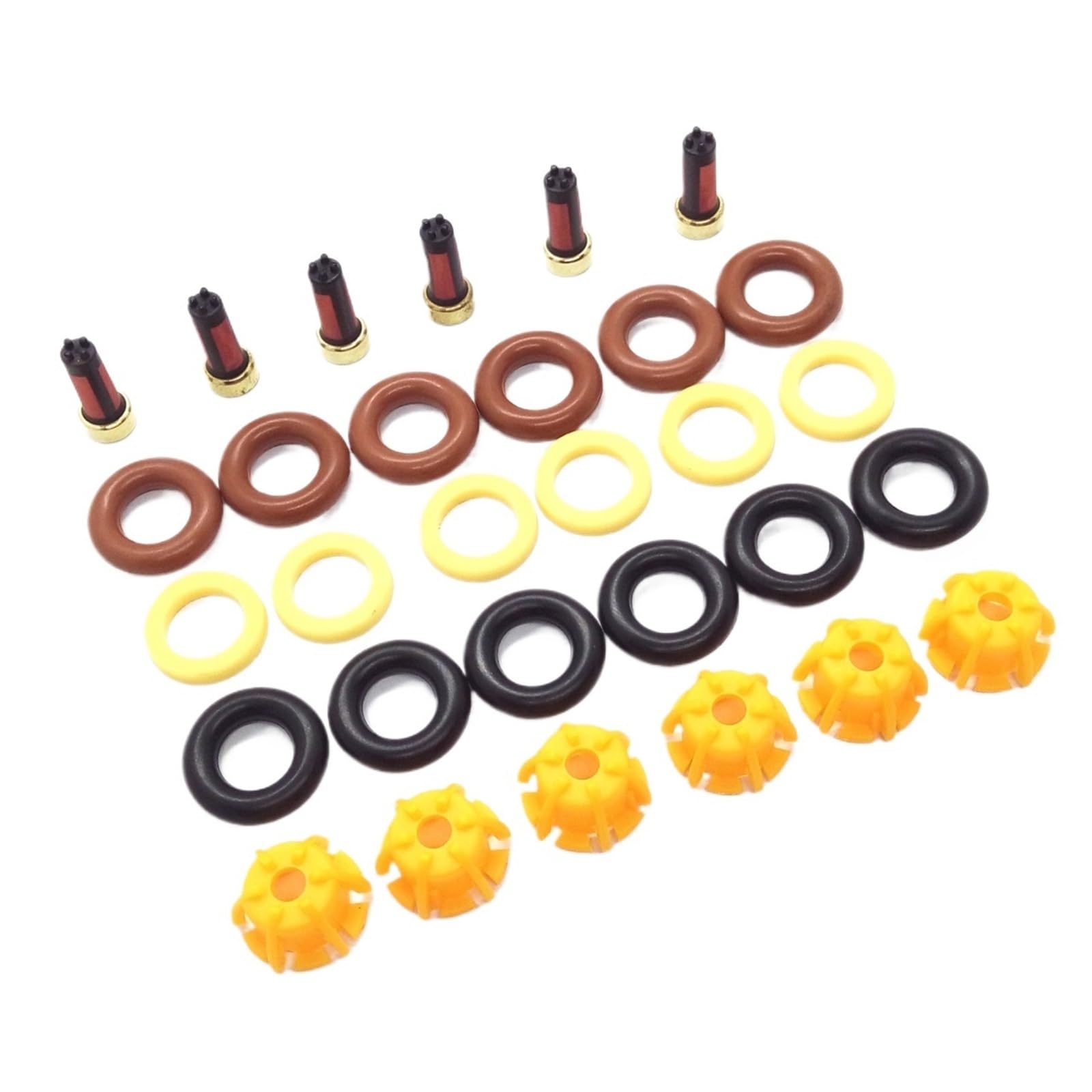 AZEFCD Kraftstoffinjektor-Reparatursatz 0280150440 13641703819 for BMW for E60 E39 520I 523I Autoersatz AY-RK004 von AZEFCD