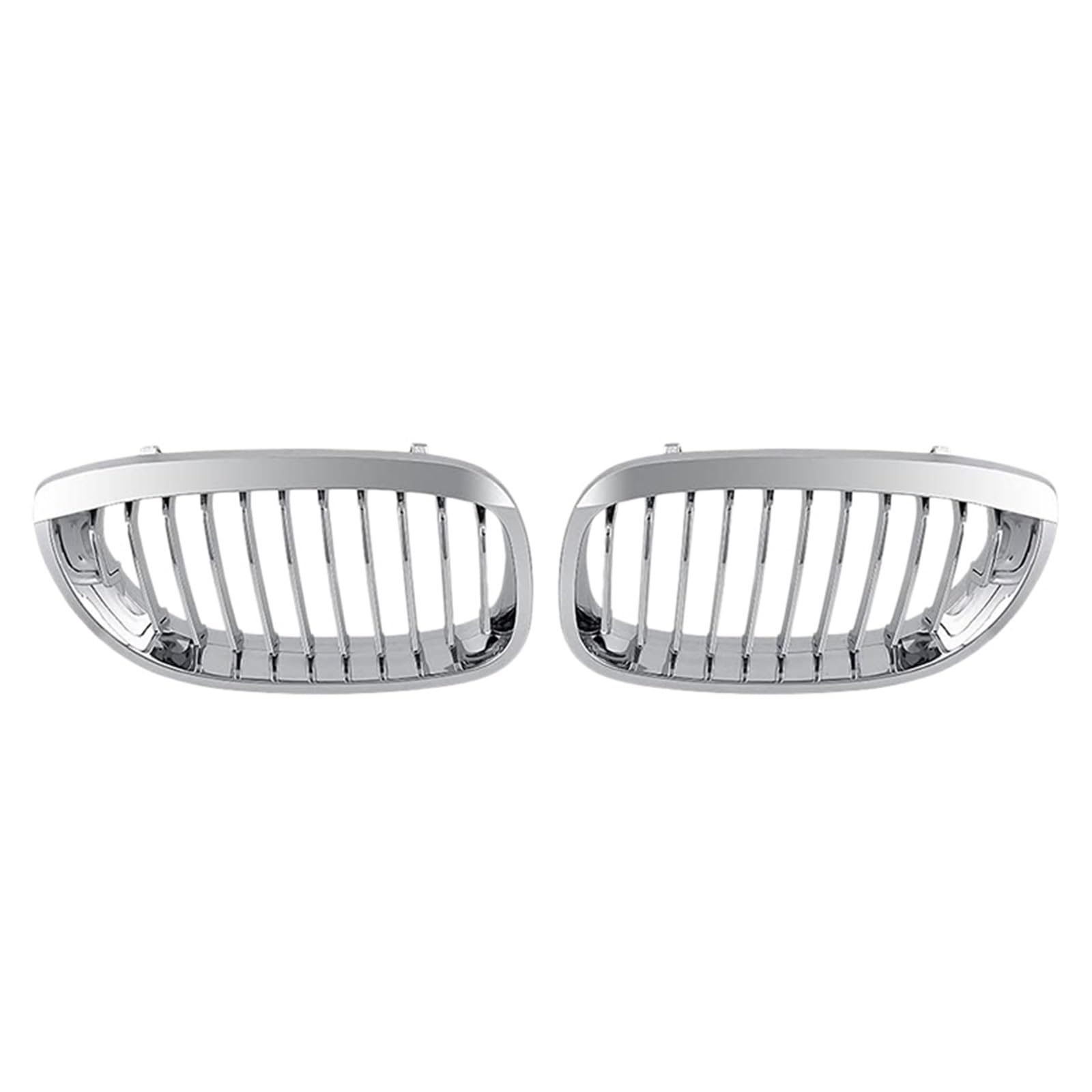 AZEFCD for BMW E46 3er Coupe Cabriolet 2-Türer LCI 2003–2006 Fronthauben-Mitten-Nierengrill (Chrom, einzeilig) von AZEFCD