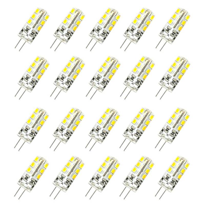 AZIDWERYQ G4 LED-Lampen JC BI-Pin Base 3W DC12V Halogenbirne Ersatz Landschaftsbirnen 20pcs G4 Halogenbirnen Ersatz von AZIDWERYQ