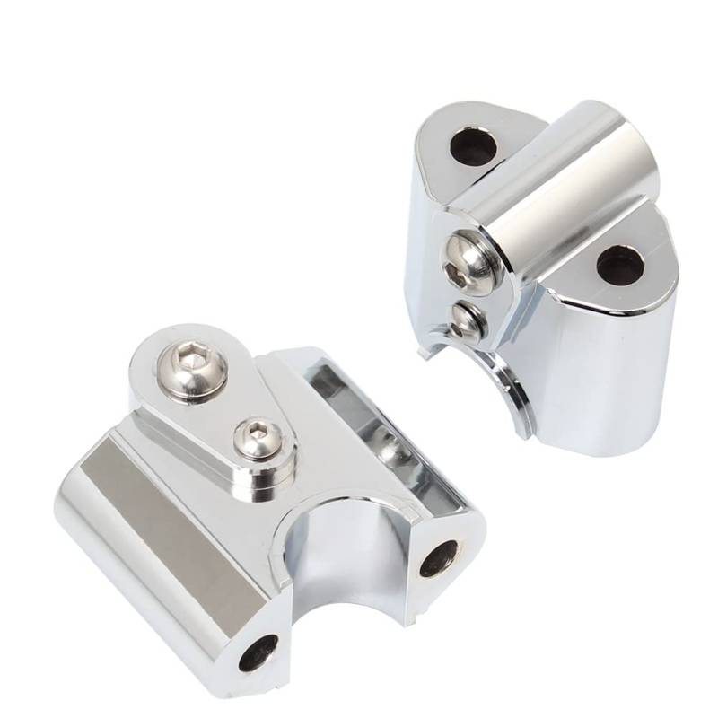 AZIKEN Lenkervorbauklemme Für B&MW R18 2020-2022 2021 Motorrad Aluminium Chrom Lenkererhöhungen Lenkerhalterung Lift Clamp Adapter Zubehör von AZIKEN