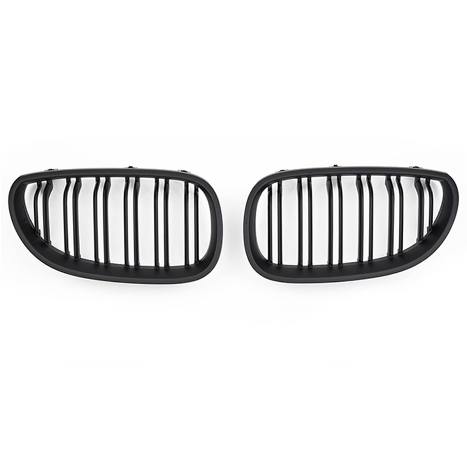 FrontstoßstangengitterSchützen Sie Ihren Autokühle Für B&MW 5er E60 E61 M5 2003-2010 Autozubehör 1 Paar Gloss Black Style Car Styling Front Kidney Grilles Racing Grille (Color : Matte Black) von AZIKEN