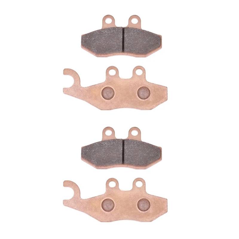 Motorrad Hinten Bremsbeläge Disc Tabletten for 125 2007-2016 Medley 150 ABS 2016-2020 2019 MP3 250 2008-2009(2pairs copper based) von AZMINI