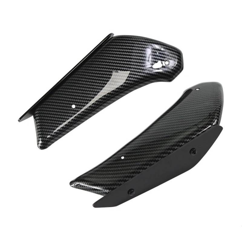 Flügelabweiser Motorrad Aerodynamische Flügel Kit Feste Winglet Verkleidung Flügel Für Suzuki GSX-R1000 2017 2018 2019 2020 2021 2022(Carbon Pattern Black) von AZOIL
