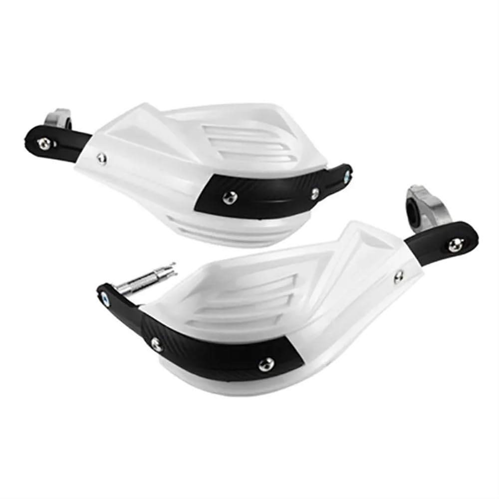 Griffschutz Schild Motorrad Handprotektoren Universal 7/8 "-1 1/8'' Lenker Für Harley Für H&ONDA Für Kawasaki Für Y&AMAHA(WHITE) von AZOIL