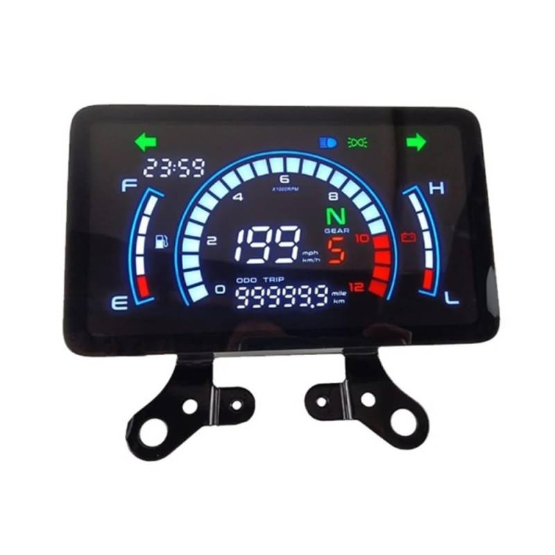 AZSUL Drehzahlmesser Armaturenbrett Digital Tacho Meter Instrument Cluster Display Für 150 von AZSUL