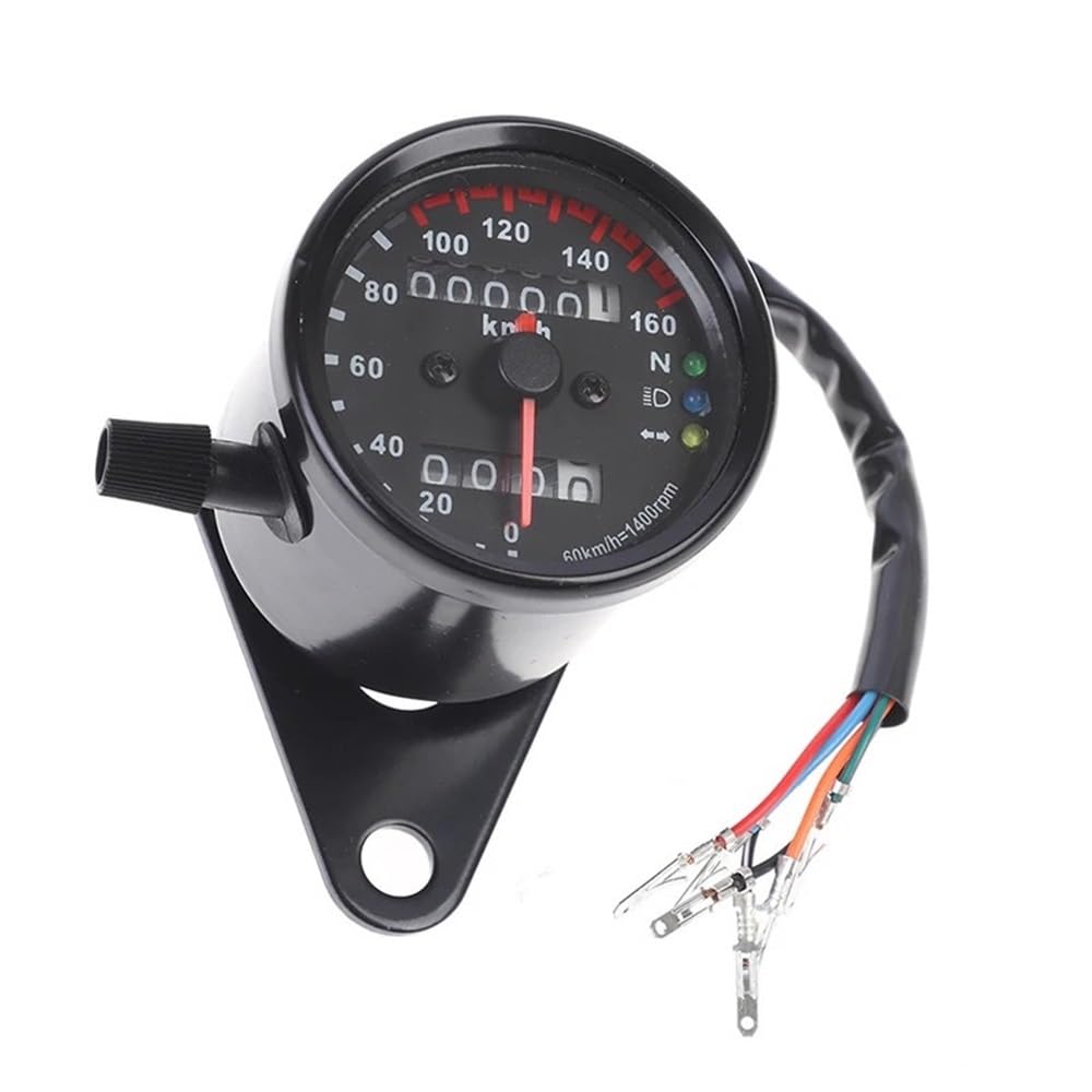 AZSUL Drehzahlmesser Für 12V Motorrad Universal Zubehör Tachometer Kilometerzähler Mit Drehzahlmesser Instrumententafel von AZSUL