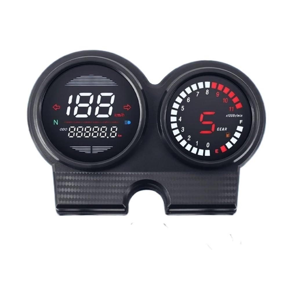 AZSUL Drehzahlmesser Für CB125 Motorradzubehör Tachometer Km/h Instrument Mit Anzeige Drehzahlmesser Kraftstoffanzeige Kilometerzähler von AZSUL