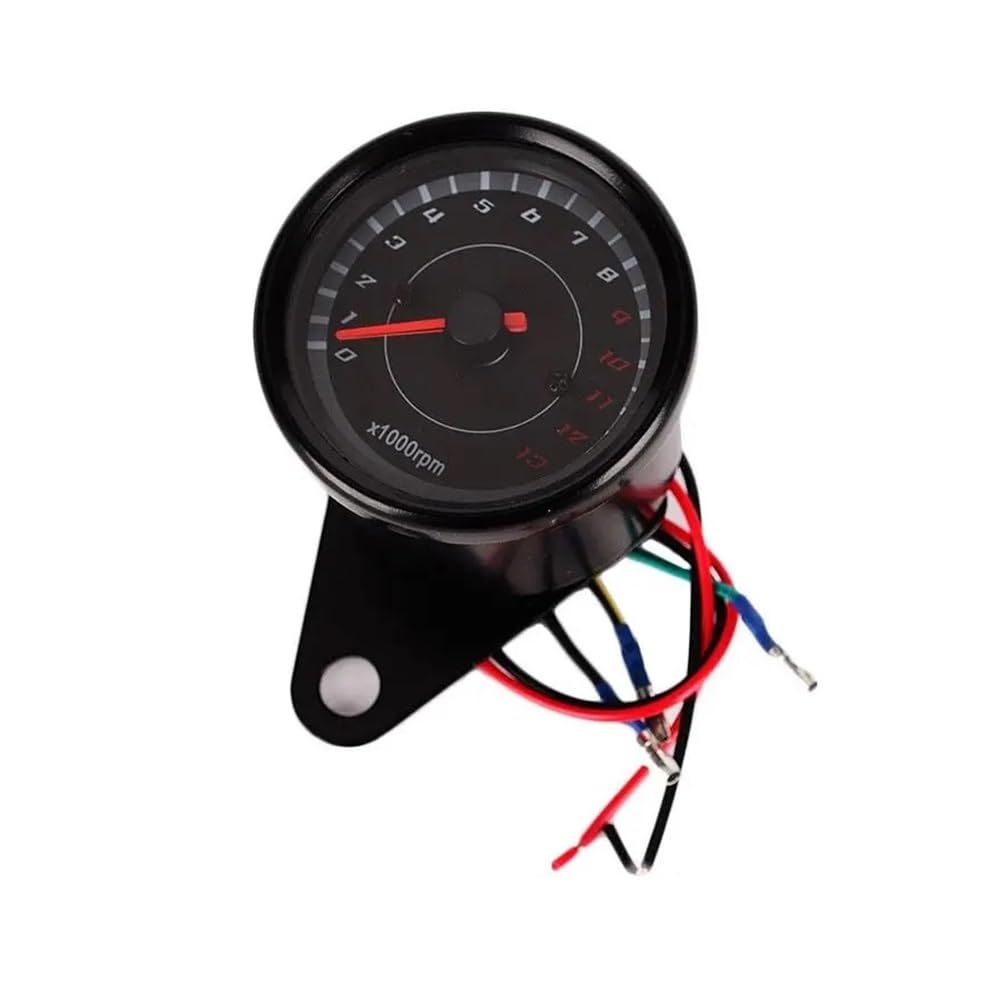 AZSUL Drehzahlmesser Motorrad Zubehör Tachometer Geändert Digital Manometer Instrument Panel Montage Für 12V Für Motorrad von AZSUL