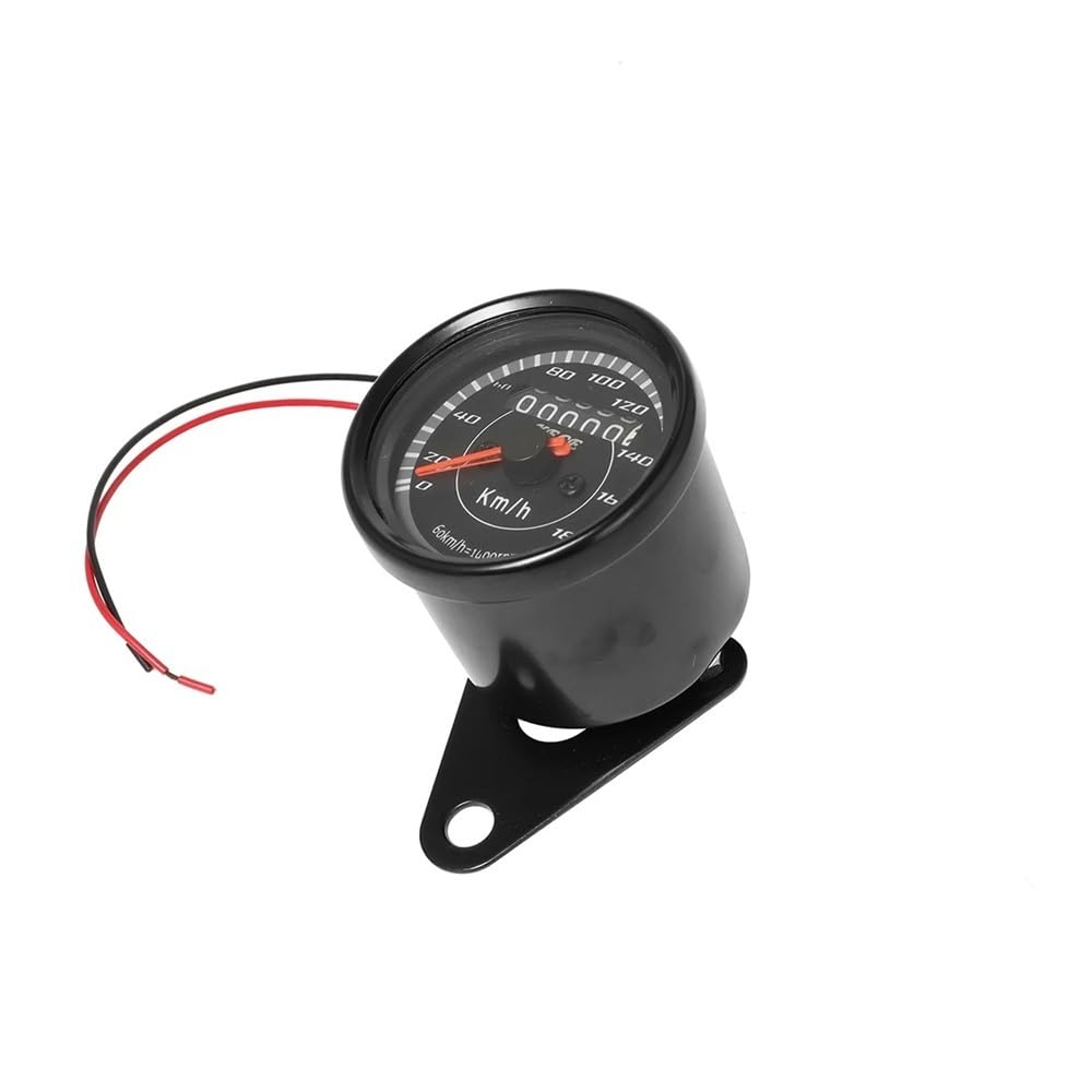 AZSUL Drehzahlmesser Universal Motorrad Tacho Licht Kilometerzähler Geschwindigkeit Meter Gauge Meile Für Cafe Racer Motorrad von AZSUL