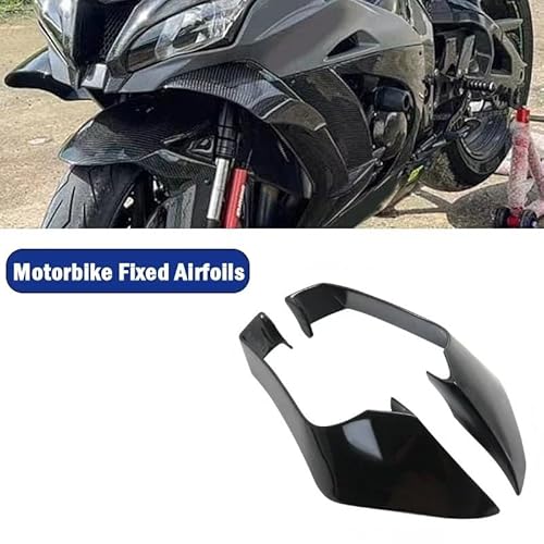 AZSUL Front Frontspoiler Fester Windflügel Für K&awasaki Für ZX10R Für ZX-10R 2016-2021 Motorradverkleidungsteile Flügelsatz Fester Winglet-Verkleidungsflügel von AZSUL