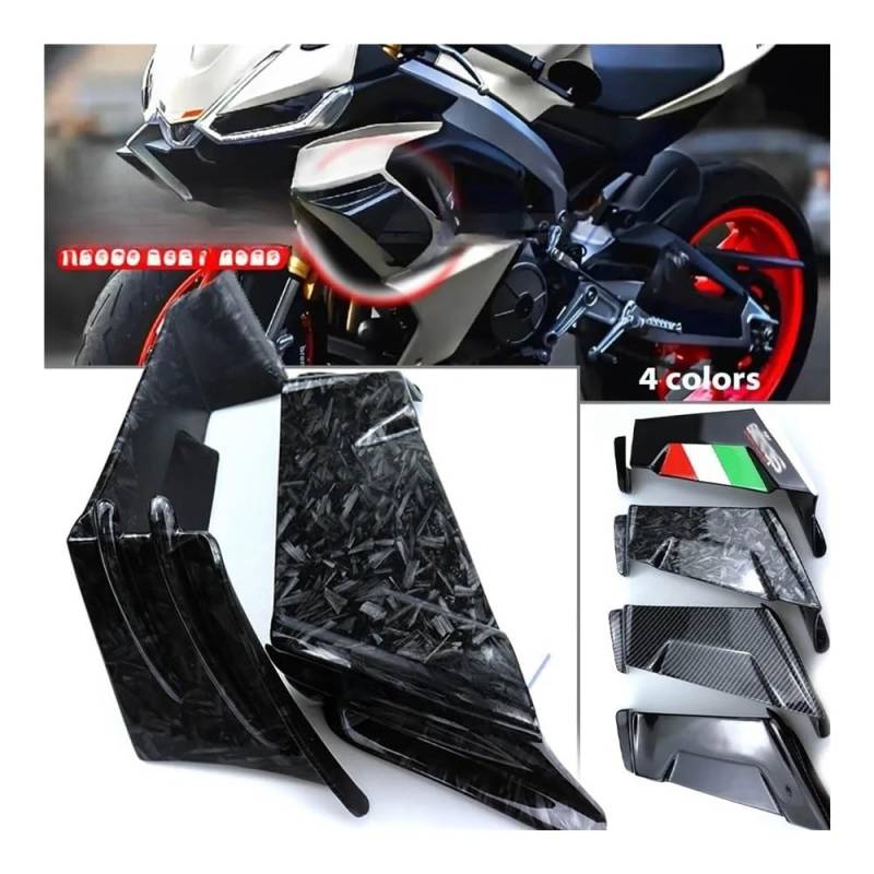 AZSUL Front Frontspoiler Für A&prilia RS660 Für Tuono 660 2021 2022 2023 Motorrad Seite Winglet Spoiler Wind Fluss Befestigung Flügel Front Verkleidung von AZSUL