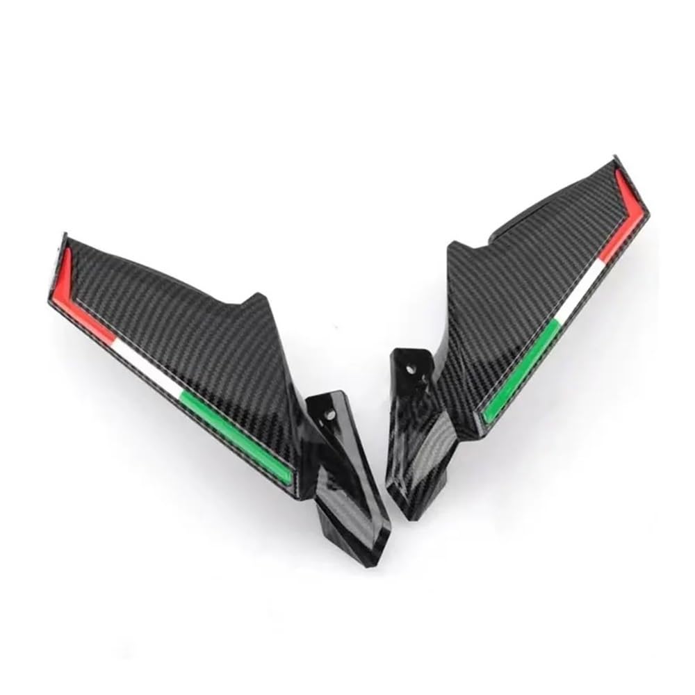 AZSUL Front Frontspoiler Für Y&amaha Für YZF R25 R3 2019-2024 Motorrad Spiegel Winglets Aerodynamische Wind Seite Flügel Spoiler Verkleidung Vorne Pneumatische Verkleidung von AZSUL