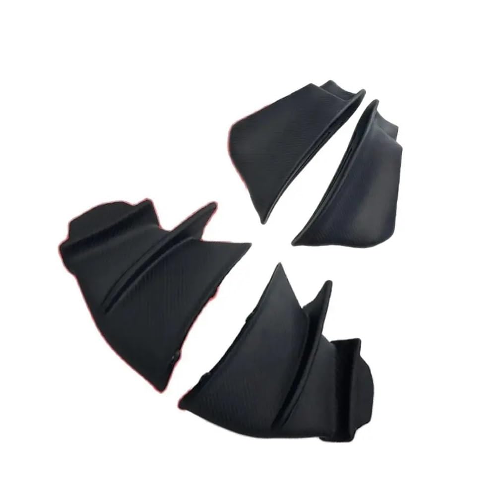 AZSUL Front Frontspoiler Motorrad Feste Flügel Spoiler Verkleidung Für D&UCATI Für P&anigale V4 V4S V4R 2018 2019-2022 4PCS Schwarz Farbe Aerodynamische Winglets von AZSUL